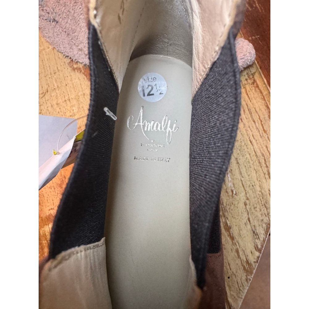 AMALFI | NWT Brown Suede Ankle Boots & Booties Size 12.5 - Picture 9 of 9